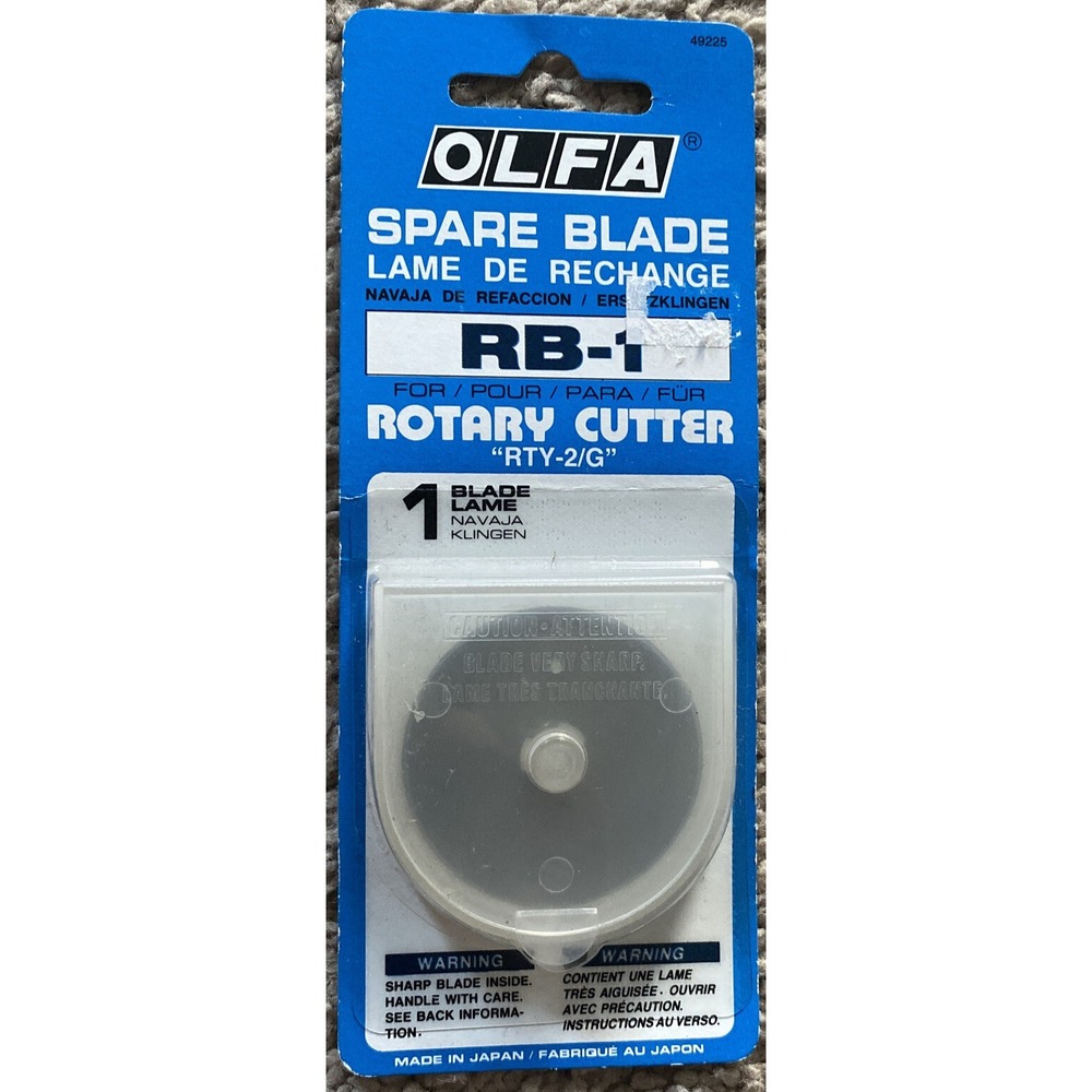 Olfa Rotary‎ Cutter Spare Blade RB-1  "RTY-2/G"  45mm New in sealed Pkg Japan